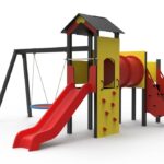 Double Tower with Slide and Swing J 9 AL Playground