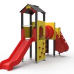 Double Tower with Slide J 9B AL Playground