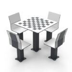Chess Table with Benches ME 17X C/ COSTAS Playground