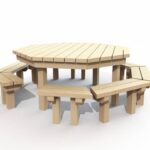 Octagonal Table with Benches ME OCT Playground