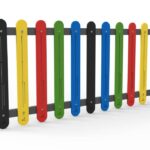 Coloured Fence VED PLA COLOR Playground